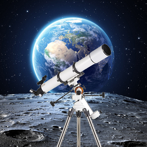 Kính thiên văn khúc xạ thiên văn 80900 Độ phân giải cao bằng kim loại một mắt với phạm vi phát hiện chân máy cầm tay - Product Image 2