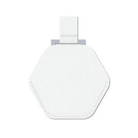 Miroir cosmétique portable à main, mini miroir hexagonal en acier inoxydable, personnalisation multicolore, miroir de maquillage de poche