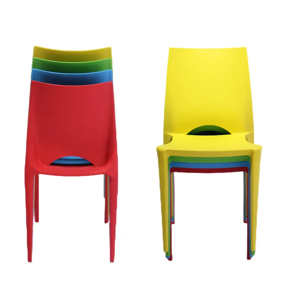 Современная пластиковая мебель для дома, шезлонг для кухни, ресторана, кафе, Штабелируемый полипропиленовый пластиковый обеденный стул