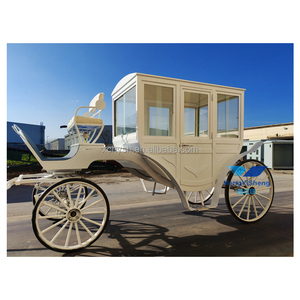 <span class=keywords><strong>Remorque</strong></span> de luxe royale pour enfants, type calèche à chevaux, à vendre / Calèche électrique à double rangée pour mariage, tirée par des chevaux - Product Image 6