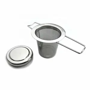 304 Stainless Steel Tea Strainer Tea Brewing Tool Tea Brewer Handle Can Be Folded Manufacturer