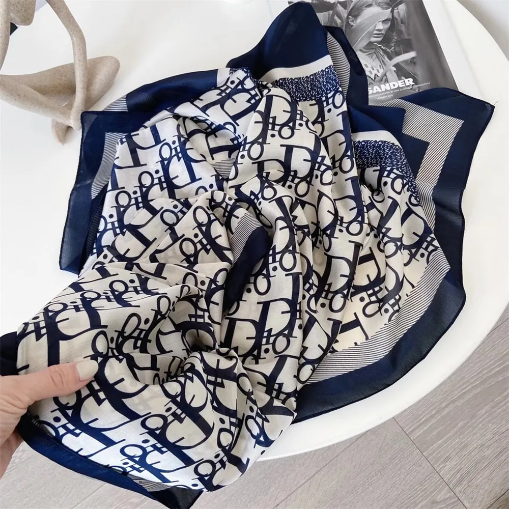 Silk Scarves Fashion Women Luxury Unique Landscape Printed Hijabs Scarf 2022 Hot Selling Newest Style Soft Large Hangzhou Long