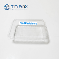 Récipients alimentaires en plastique jetables micro-ondables couvercles restauration rapide à emporter boîtes à déjeuner pour collations soupe salade fruits motif carré