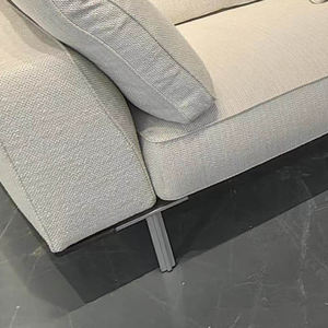 ऑरेंजफर्न अपार्टमेंट फर्नीचर लार्च वुड कॉर्नर सेक्शनल काउच नापा हाफ लेदर लक्ज़री एल शेप मॉड्यूलर लार्ज कॉर्नर सोफा - Product Image 4