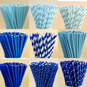 Smartposblue loạt theo chủ đề giấy ống hút cho các bên, sinh nhật, đám cưới và các sự kiện cô dâu, dùng một lần nước trái cây ống hút - Product Image 1