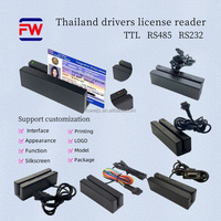 Lector de Tarjetas Magnéticas para Licencia de Conducir Tailandesa Personalizable, Puerto Serie USB RS232/RS485 TTL, Conexión GPS, Modelo MSR90