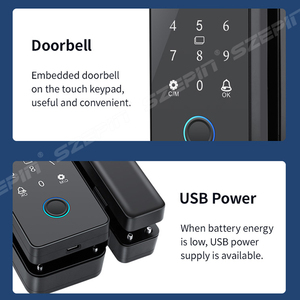 5V an Ninh Vân tay khóa điện kiểm soát truy cập tự động thông minh cửa kính khóa với ứng dụng - Product Image 3