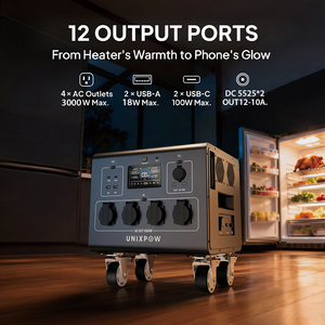 Générateur <span class=keywords><strong>solaire</strong></span> 3600W, station d'alimentation portable, batterie LiFePO4 pour la <span class=keywords><strong>maison</strong></span>, alimentation de secours, UPS, alimentation électrique 300W 1KW 2400W 3000W 5KW - Product Image 4