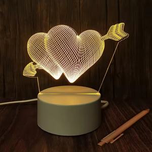 Luces Inteligentes para el Hogar, Lámpara Nocturna LED 3D Táctil para Niños, 30 Luces Ecológicas, 80 Luces para el Hogar, Batería 3A, Enchufe Pequeño, Batería Recargable - Product Image 2