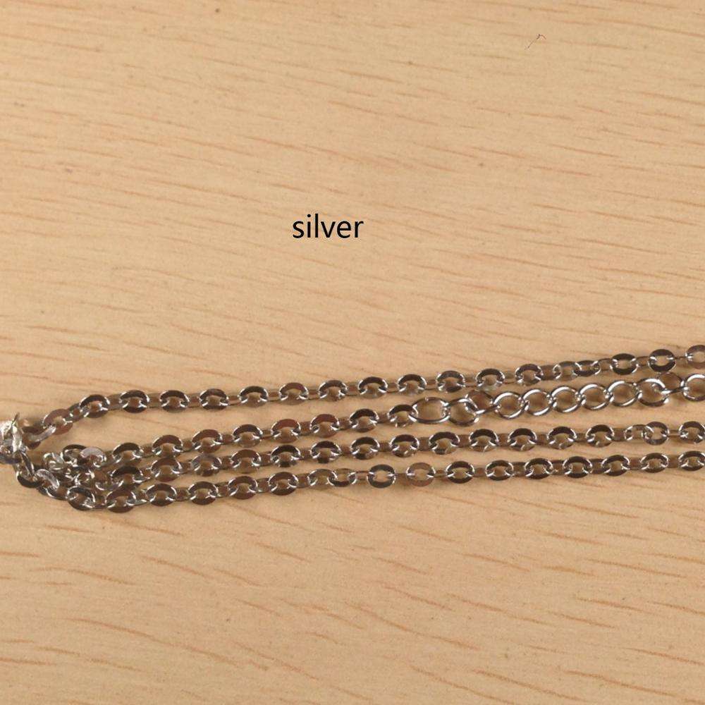 DIY Lobster Clasp Cuban Link Chain Necklace Charms for Jewelry