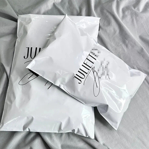 Custom Logo Bright <b>White</b> PE Express Bag Virgin New Material Thick Color Print Biodegradable Courier <b>Envelope</b> Factory Stock - Product Image 3