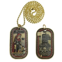 Plaque de médaille d'identification pour chien en alliage émaillé poli, style tribal, or antique, personnalisable, directement de l'usine
