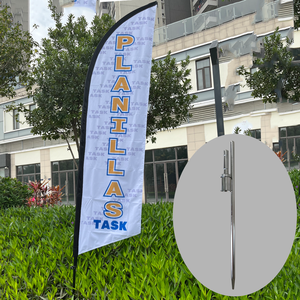 Asta Portabandiera Pieghevole Portatile con Base a Croce e Sacca d'Acqua per Eventi e Fiere a Prezzo Conveniente - Product Image 4