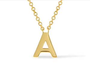 <span class=keywords><strong>Collana</strong></span> Maimang Personalizzata Classica e Senza Tempo in Argento 925 Placcato <span class=keywords><strong>Oro</strong></span> 18k <span class=keywords><strong>con</strong></span> Delicata Catena e <span class=keywords><strong>Iniziale</strong></span> Maiuscola - Product Image 1