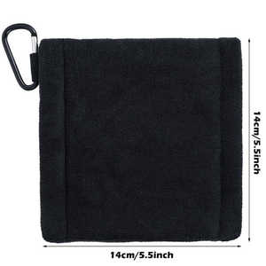 Golf Towel Ball Cleaning Towel Microfiber Golf Towel With <b>Snap</b> <b>Hook</b> 4 X 4 Inch - Product Image 5