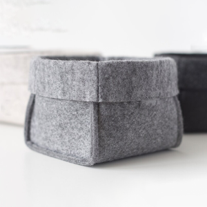 Cestino pratico <span class=keywords><strong>in</strong></span> <span class=keywords><strong>feltro</strong></span> per piccole cose nuova scatola di immagazzinaggio per la casa - Product Image 6