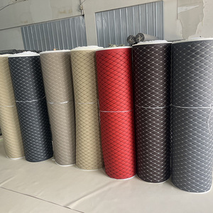 PVC <span class=keywords><strong>Éponge</strong></span> Cuir Rouleau Élastique En Relief Brodé Matelassé Synthétique Doux <span class=keywords><strong>Microfibre</strong></span> <span class=keywords><strong>Tissu</strong></span> Imprimé Métallique pour Sièges De Voiture - Product Image 5