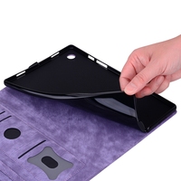 Étui de protection pour tablette Tecno Megapad Pro 12 pouces en cuir PU avec fentes pour cartes, support et rabat