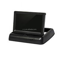 Layar LCD TFT gaya mobil, layar Monitor mobil nirkabel 4.3 inci AV Universal 2 1 Lcd mobil Digital RGB untuk otomatis Universal