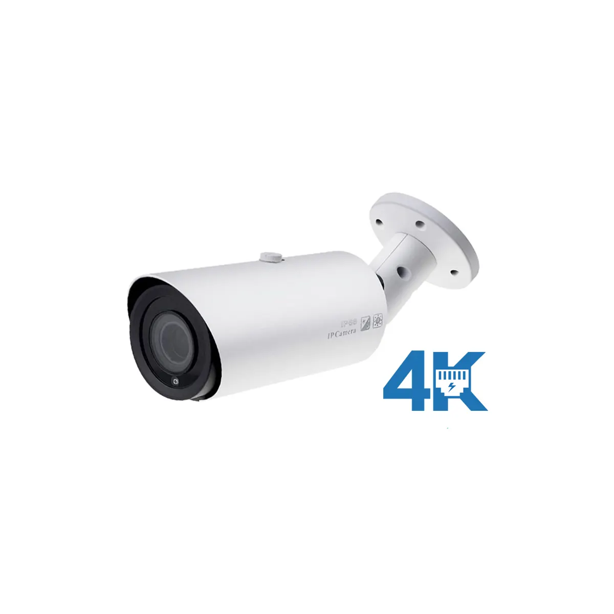 8MP Bullet POE IP Camera Motorized 4X Zoom Outdoor Security H.265 CCTV Video Surveillance P2P IP66 AI Human & Vehicle Detection