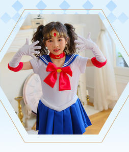Venta al por mayor de disfraces de actuación infantil de Halloween de cinco piezas Anime juego de rol <span class=keywords><strong>Sailor</strong></span> <span class=keywords><strong>Moon</strong></span> ropa para niños - Product Image 1