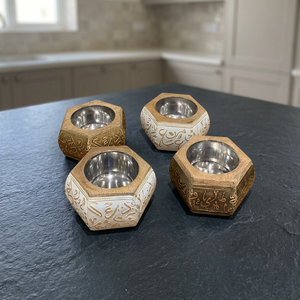 Quemador de Incienso de Sándalo Hecho a Mano con Caligrafía Árabe, Soporte Aromático de Madera, Decoración Ecológica para el Hogar, Quemador de Bakhoor, Mubkhar - Product Image 1