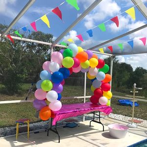 Guirnalda de <span class=keywords><strong>Banderines</strong></span> Triangulares de Plástico Coloridos, Decoración <span class=keywords><strong>para</strong></span> Inauguraciones, Carnavales, <span class=keywords><strong>Cumpleaños</strong></span>, Fiestas al Aire Libre, Decoración <span class=keywords><strong>para</strong></span> Aulas - Product Image 3