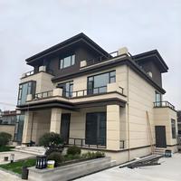 Villa prefabricada moderna con estructura de acero y casas de construcción de metal, también para Barndominium personalizado y proyectos residenciales de acero ligero
