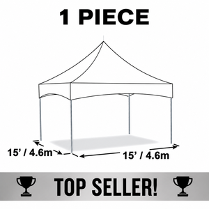 Carpa Pagoda de Aluminio de 5x5m, Estructura de Aluminio de Alta Resistencia, Móvil, para Exteriores, Restaurantes y Terrazas - Product Image 2