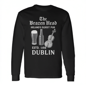 Camiseta de manga larga vintage The Brazen Head Dublin Ireland Oldest Pub - Product Image 2