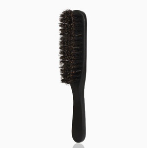 Lot <span class=keywords><strong>de</strong></span> 2 brosses coiffantes en poils <span class=keywords><strong>de</strong></span> sanglier noirs et nylon pour femmes et hommes - Product Image 3