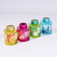 Diffuseur de parfum en verre pour la maison, 120 ml, sans BPA, sans alcool, écologique, artisanal, parfum naturel aux fruits, longue durée, pour un salon frais