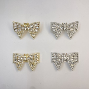 Shiwei Handmade Chất Lượng Cao Thời Trang Có Thể Tháo Rời Rhinestone Pha Lê Bền Thân Thiện Với Môi Clip Giày Cho Phụ Nữ Giày Cưới - Product Image 4