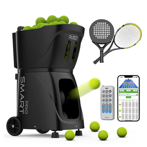 Machine <span class=keywords><strong>à</strong></span> balles <span class=keywords><strong>de</strong></span> tennis en promotion, autonomie <span class=keywords><strong>de</strong></span> 4 <span class=keywords><strong>à</strong></span> 6 heures, machine <span class=keywords><strong>à</strong></span> balles <span class=keywords><strong>de</strong></span> <span class=keywords><strong>padel</strong></span> pour impression <span class=keywords><strong>de</strong></span> logo, lanceur <span class=keywords><strong>de</strong></span> balles <span class=keywords><strong>de</strong></span> tennis - Product Image 1