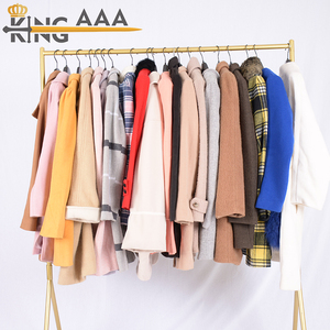 批发双面羊毛大衣女士长冬服装-二手服装制造商 - Product Image 3
