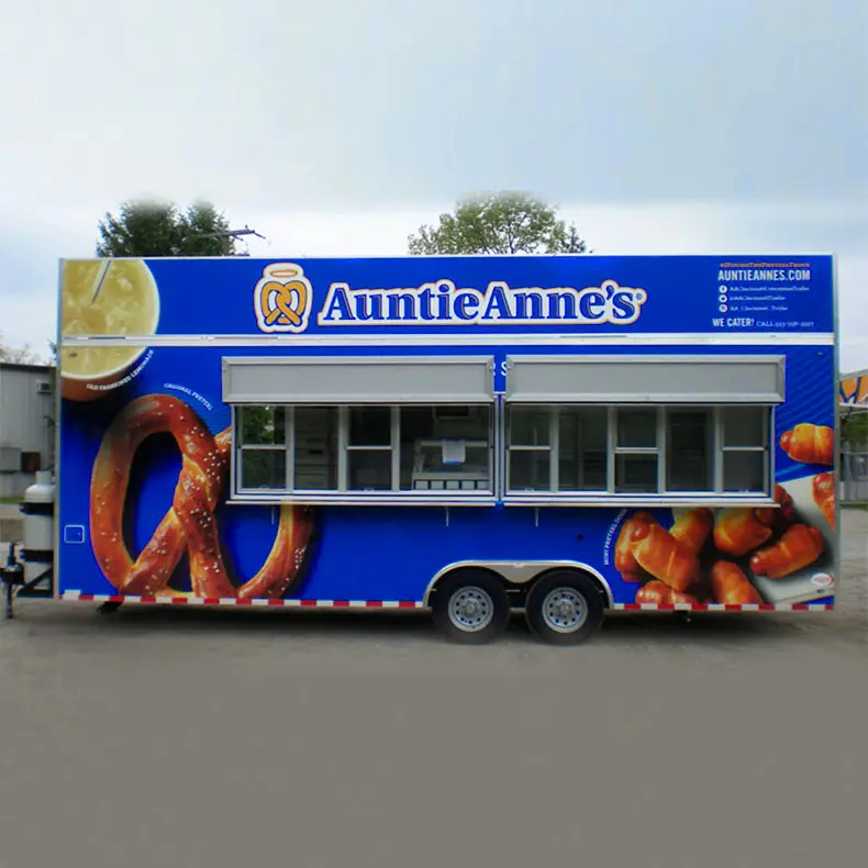 Einzigartiges strukturiertes mobiles Getränk Camion De Comida Henan Truck mit voll ausgestatteter Küche United State Food Trailer Car