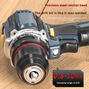 <span class=keywords><strong>Taladro</strong></span> eléctrico portátil inalámbrico de 21 V, sin escobillas, con velocidad variable, para trabajos en madera y uso doméstico - Product Image 3