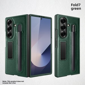 เคสโทรศัพท์แบบพับได้สำหรับ Samsung ZFold พร้อมขาตั้งและช่องใส่ปากกา สไตล์ธุรกิจ ลด 30% ใช้ได้กับโรงงานที่ผลิตเคสโทรศัพท์ - Product Image 6