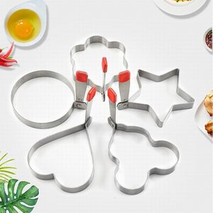 Accessoires de cuisine, 5 pièces, anneaux à œufs en acier inoxydable 304, pour faire frire des œufs - Product Image 5
