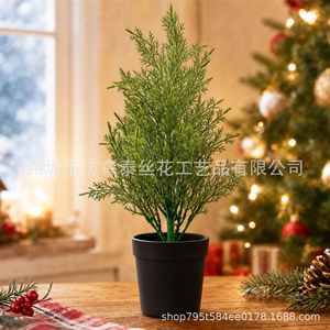 Árbol de Pino Artificial Imitación Sentai de 30cm-100cm, Planta en Maceta de Plástico para Decoración Navideña de Interiores - Product Image 2