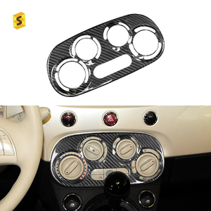 Interrupteur AC d'accessoires intérieurs en Fiber de carbone véritable <span class=keywords><strong>ES</strong></span> Carbon pour <span class=keywords><strong>Fiat</strong></span> <span class=keywords><strong>500</strong></span> Abarth - Product Image 5