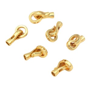 Cierre de collar con perlas chapado en oro de 18k, cierre universal, colgante para pulsera B67 - Product Image 5
