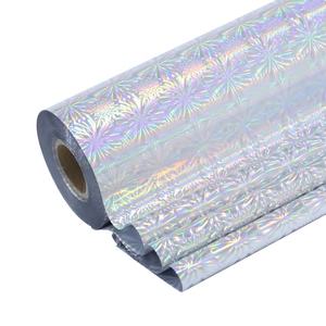 JINSUI الحراري الترقق PET الفضة احباط لفة صناعة الكرتون المعدنية التعبئة والتغليف الساخنة ختم البلاستيك بالليزر للورق - Product Image 1