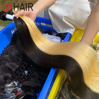 GS Cheap Mèches de cheveux vierges Grade 15A, lisses comme des baguettes, 100% cheveux humains bruts vietnamiens, doublement étirés, provenant d'un seul donneur