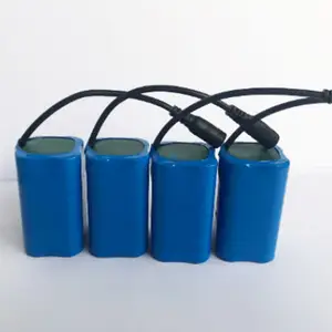 18650 lítio ion bateria recarregável 3.7v 7.4v 18650 1S4P 2S2P 4S1P li-ion bateria com 3 fios NTC e conector