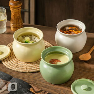 หม้อนึ่งอาหารไฟฟ้าพร้อมหม้อเซรามิกสำหรับตุ๋นซุปและนึ่งข้าวและไข่ - Product Image 4