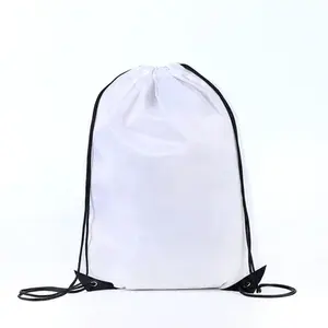 Holesale-Mochila deportiva de poliéster para gimnasio, Bolso Barato con cordón para compras