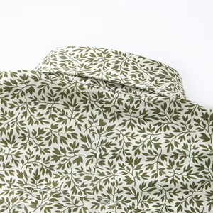 Camisa informal de manga larga a la moda para hombre, 100% algodón, Popelina, cuello vuelto, estampado Digital de un solo pecho, respetuoso con el medio ambiente, otoño - Product Image 5