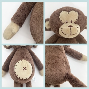 Peluche singe à longues jambes, animal en peluche doux, ventre patchwork, adorable poupée réconfortante pour bébé, tout-petit, cadeau surprise d'anniversaire - Product Image 4
