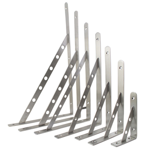 Braket Floating dinding, braket penyangga segitiga 90 derajat, braket rak Floating Premium tugas berat - Product Image 3